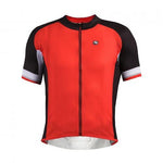 Men's SilverLine Jersey by Giordana Cycling, RED/BLACK/WHITE, Made in Italy