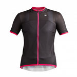 Women's SilverLine Jersey by Giordana Cycling, BLACK/PINK, Made in Italy