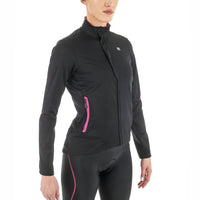 Women's Sosta Jacket by Giordana Cycling, BLACK, Made in Italy