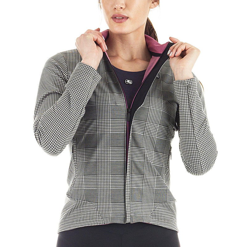 Women's Sosta Jacket by Giordana Cycling, GREY, Made in Italy