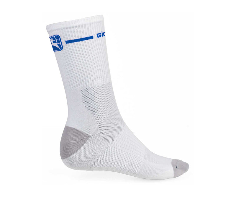 Trade Tall Socks by Giordana Cycling, WHITE/BLUE, Made in Italy