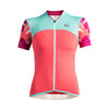 Women's Lungo Jersey by Giordana Cycling, PINK/MINT/PURPLE, Made in Italy