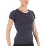 Women's Merino Wool Blend Base Layer by Giordana Cycling, GREY, Made in Italy