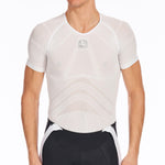 Men's Lightweight Tubular Base Layer by Giordana Cycling, WHITE, Made in Italy