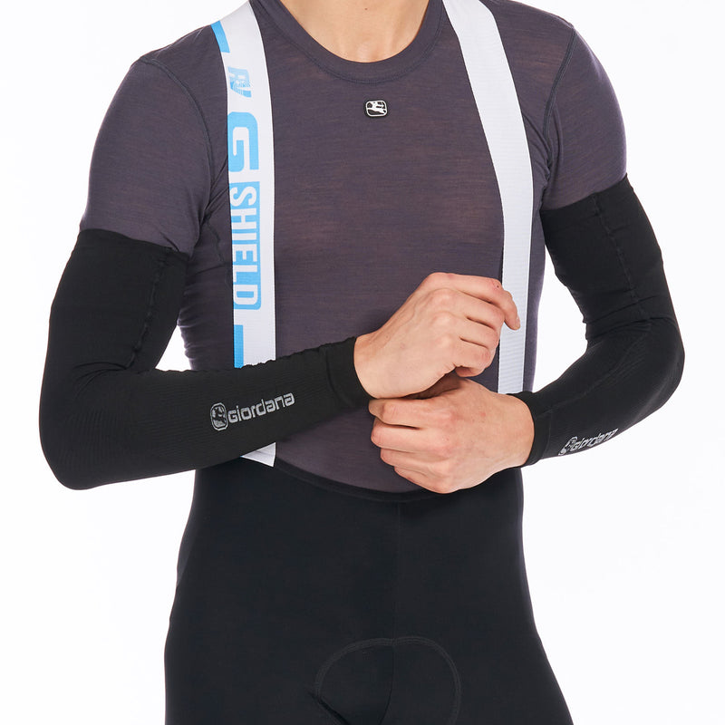 Knitted Dryarn Arm Warmers by Giordana Cycling, , Made in Italy