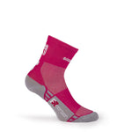 Women's FR-C Mid Cuff Socks by Giordana Cycling, PINK, Made in Italy