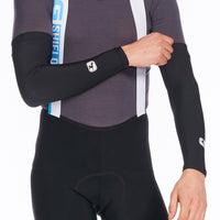 Super Roubaix Arm Warmers by Giordana Cycling, BLACK, Made in Italy