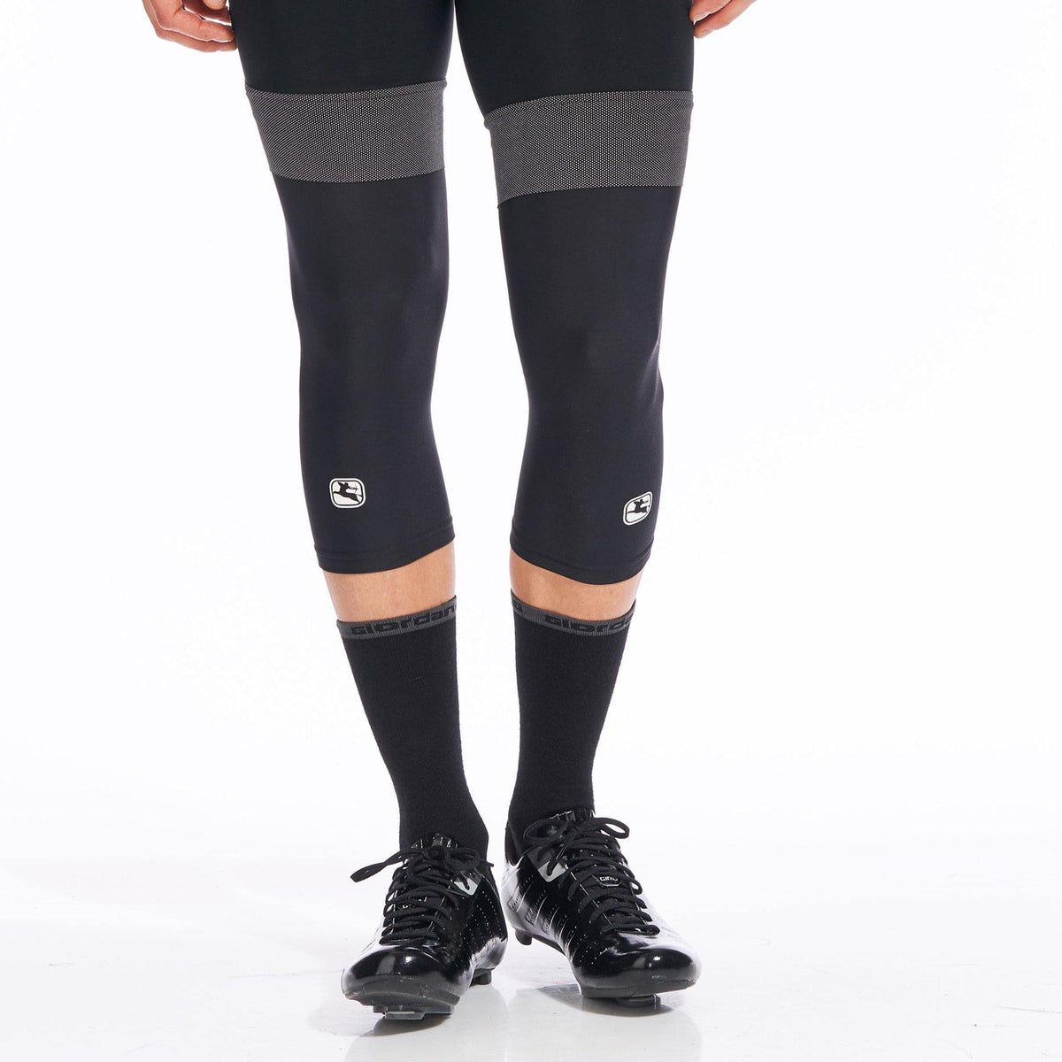 Super Roubaix Knee Warmers by Giordana Cycling, BLACK, Made in Italy