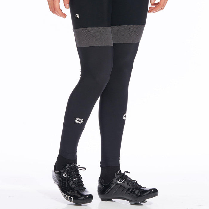 Super Roubaix Leg Warmers by Giordana Cycling, BLACK, Made in Italy