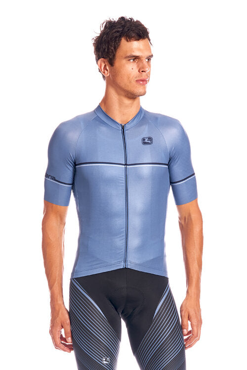 Men's Vero Forma Short Sleeve Jersey by Giordana Cycling, BLUE, Made in Italy