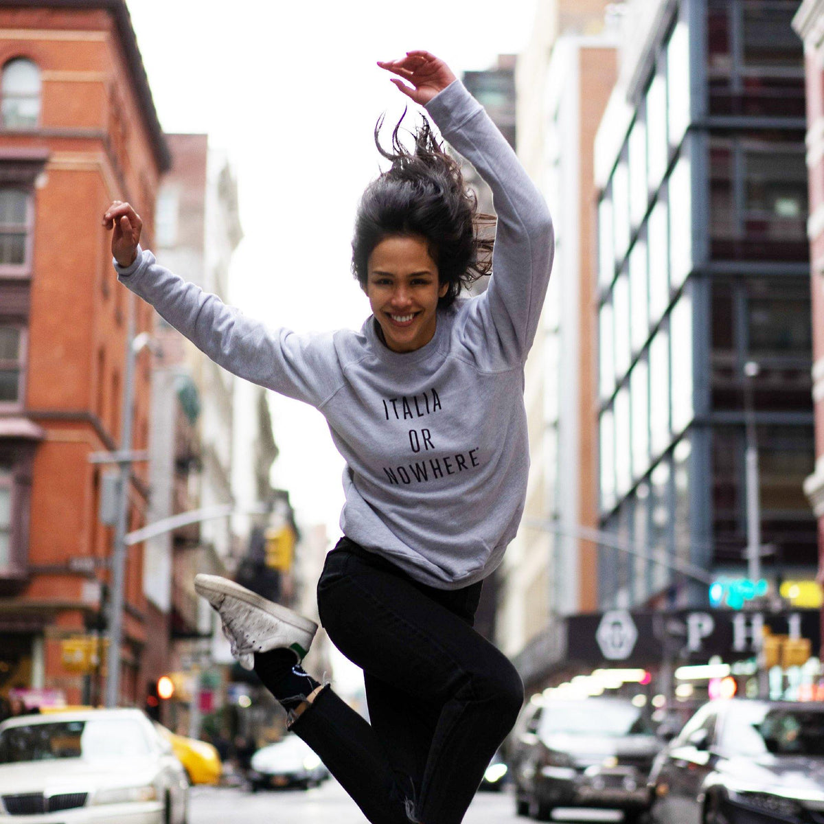 Giordana x Knowlita Italia or Nowhere Crew Sweatshirt by Giordana Cycling, , Made in Italy
