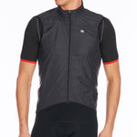 Men's Zephyr Vest by Giordana Cycling, BLACK, Made in Italy