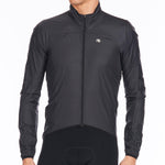 Men's Zephyr Jacket by Giordana Cycling, BLACK, Made in Italy
