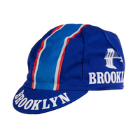 Team Brooklyn Traditional Cap by Giordana Cycling, Blue, Made in Italy