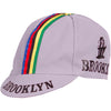 Team Brooklyn Cap - World Champion Stripe by Giordana Cycling, Grey, Made in Italy