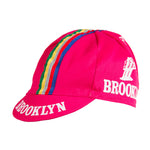 Team Brooklyn Cotton Cap - Grey Stripe by Giordana Cycling, Pink, Made in Italy