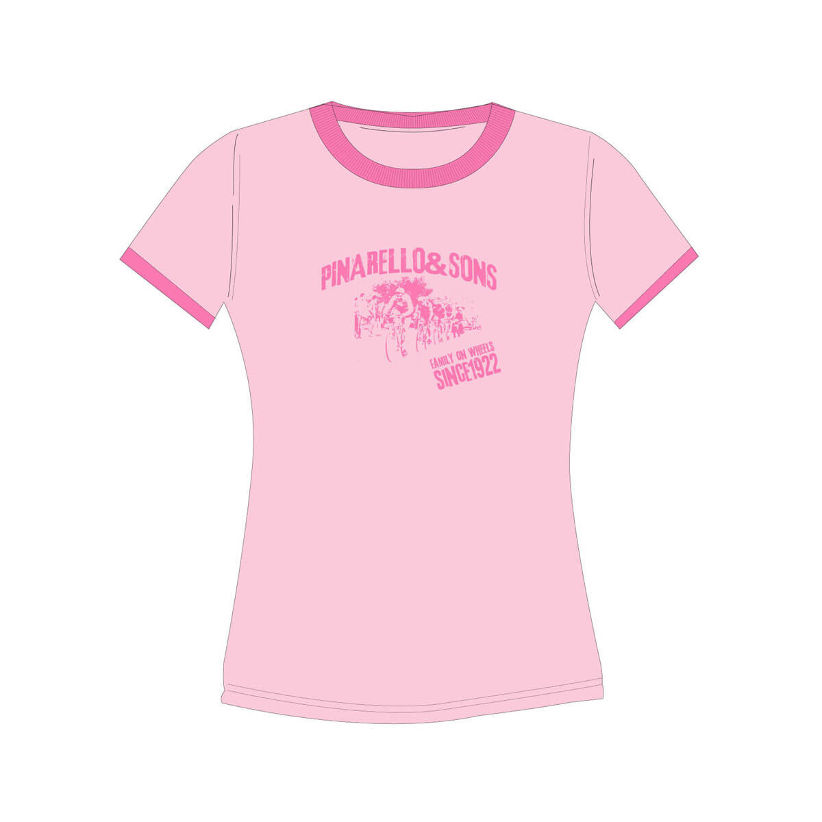 Women's Pinarello and Sons T-Shirt by Giordana Cycling, , Made in Italy