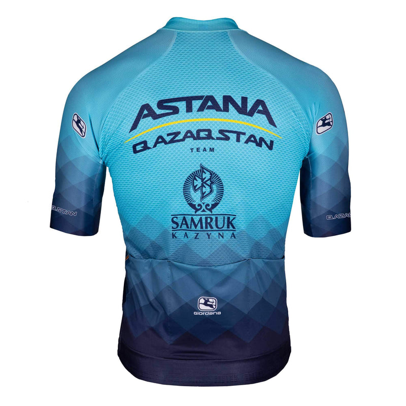 Men's Astana Qazaqstan Team FR-C Pro Jersey - 2023 by Giordana Cycling, , Made in Italy