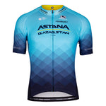 Men's Astana Qazaqstan Team Vero Pro Jersey - 2023 by Giordana Cycling, Astana Blue, Made in Italy