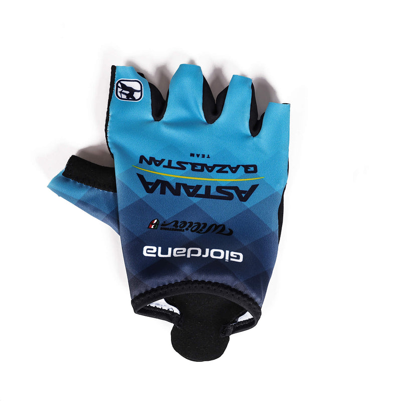 Astana Qazaqstan Team Versa Gloves - 2023 by Giordana Cycling, , Made in Italy