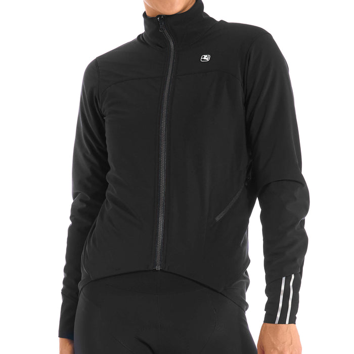 Women's AV Extreme Winter Jacket by Giordana Cycling, BLACK, Made in Italy