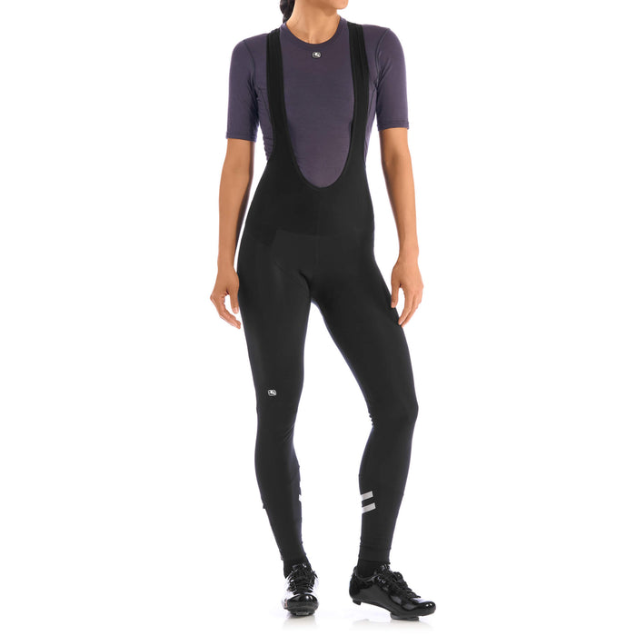 Women's AV Windfront Bib Tight by Giordana Cycling, BLACK, Made in Italy