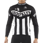 Men's Brooklyn Long Sleeve Jersey by Giordana Cycling, BLACK, Made in Italy