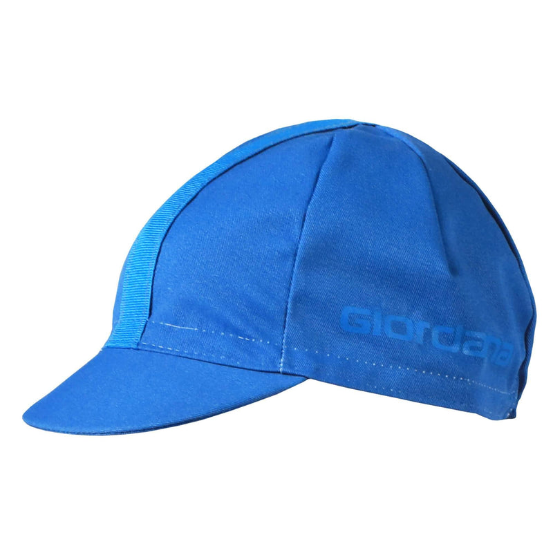 Solid Ribbon Cap by Giordana Cycling, Classic Blue, Made in Italy