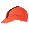 Solid Ribbon Cap by Giordana Cycling, Coral, Made in Italy