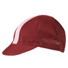 Solid Ribbon Cap by Giordana Cycling, Sangria, Made in Italy