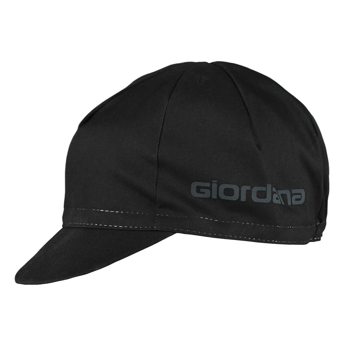 Solid Cap by Giordana Cycling, BLACK, Made in Italy