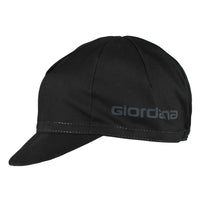 Solid Cap by Giordana Cycling, BLACK, Made in Italy
