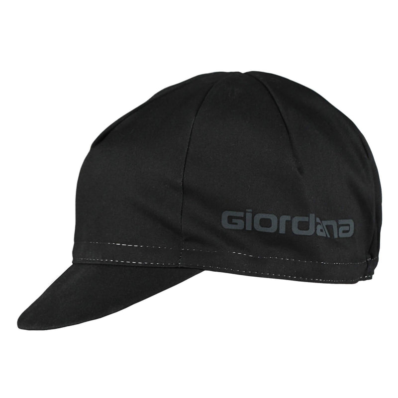 Solid Cap by Giordana Cycling, Black, Made in Italy