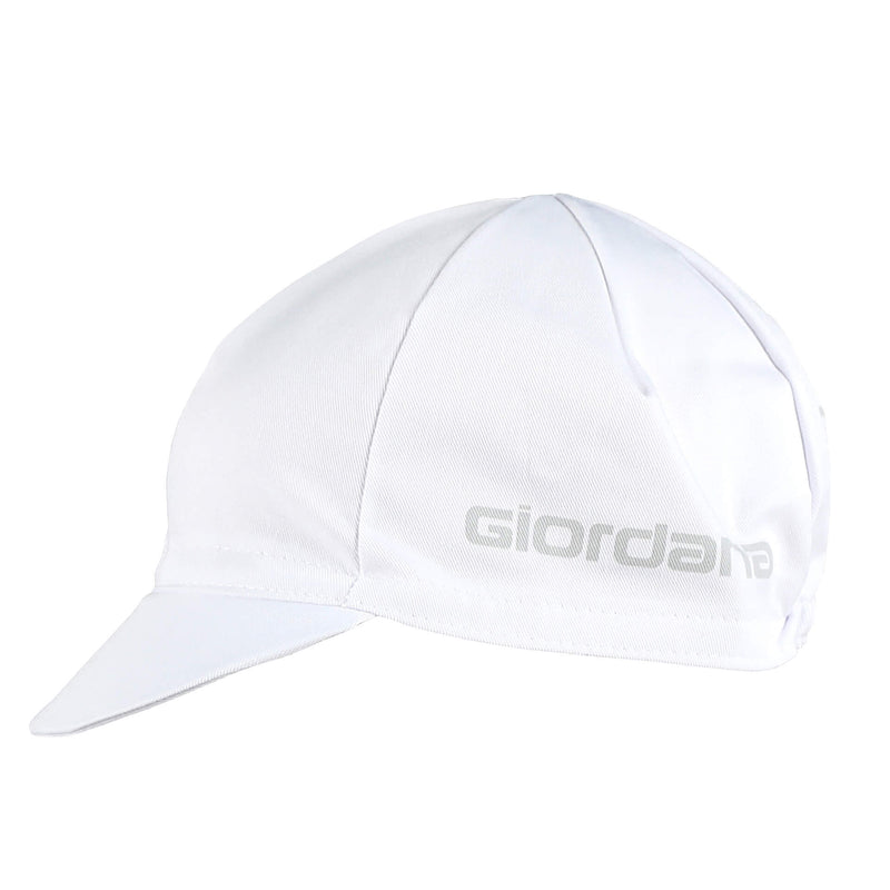 Solid Cap by Giordana Cycling, WHITE, Made in Italy