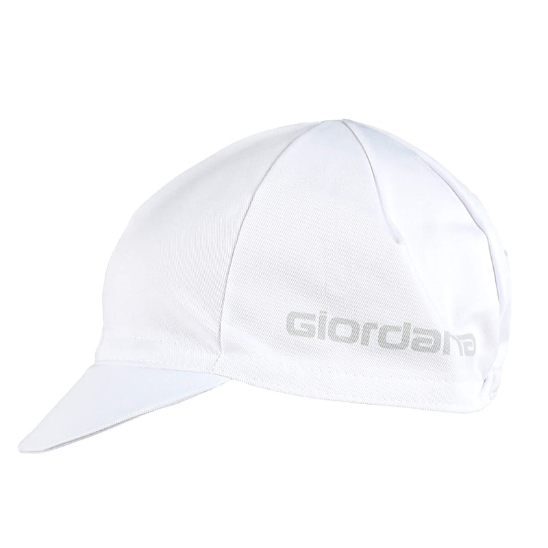 Solid Cap by Giordana Cycling, White, Made in Italy