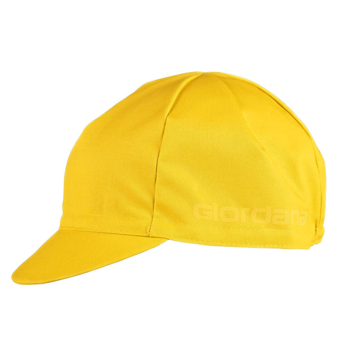 Solid Cap by Giordana Cycling, YELLOW, Made in Italy