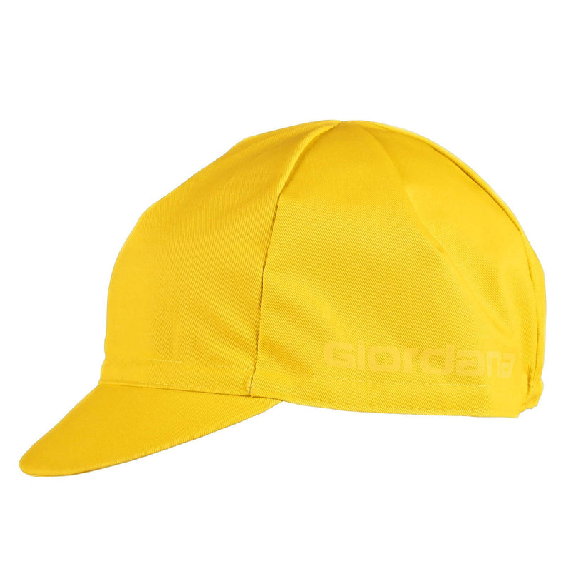Solid Cap by Giordana Cycling, Yellow, Made in Italy