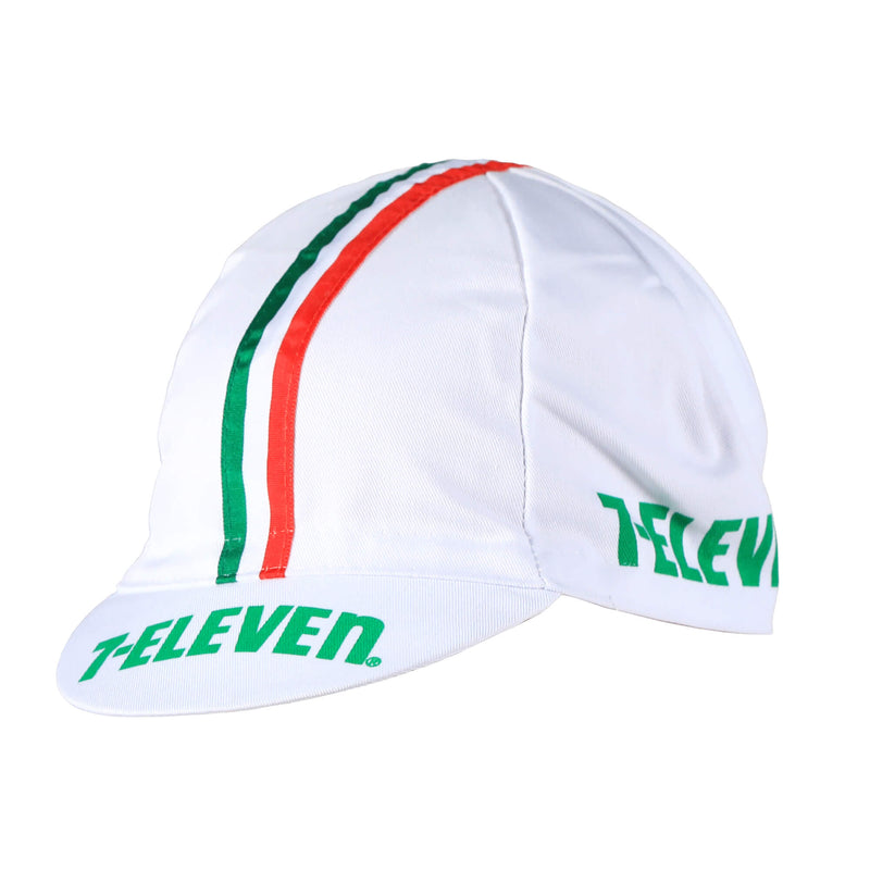 7-ELEVEN Vintage Cap by Giordana Cycling, White, Made in Italy