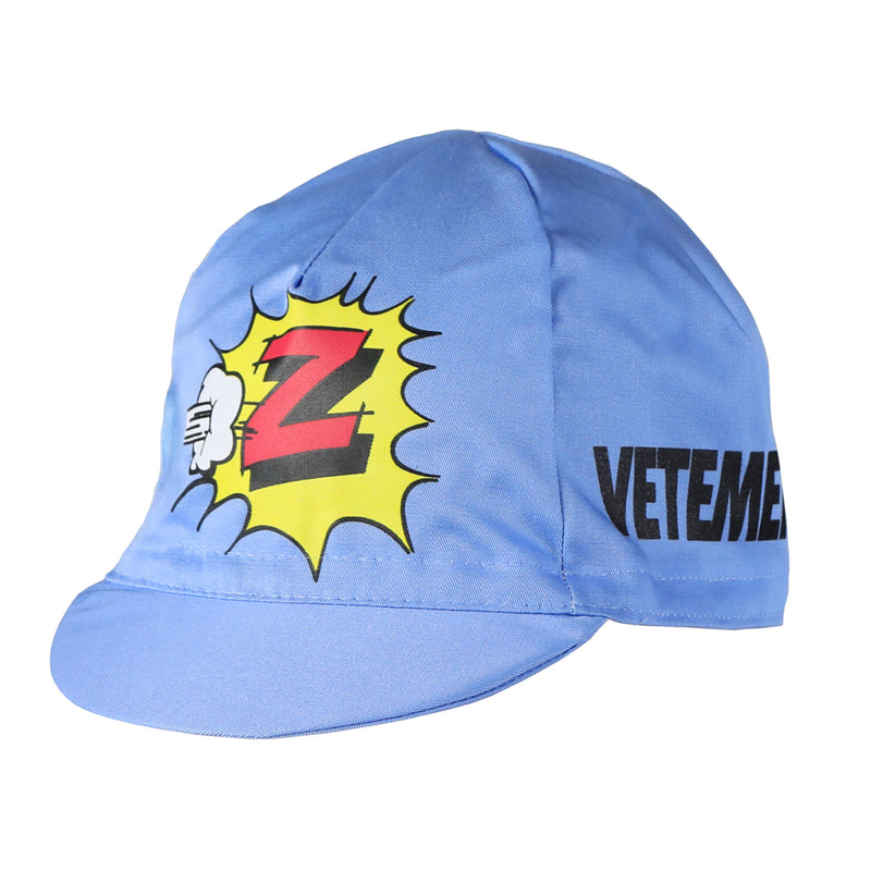 Zeta Vetements Vintage Cap by Giordana Cycling, Light Blue, Made in Italy