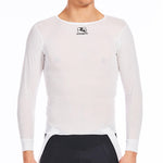 Men's Dri-Release Long Sleeve Base Layer by Giordana Cycling, WHITE, Made in Italy