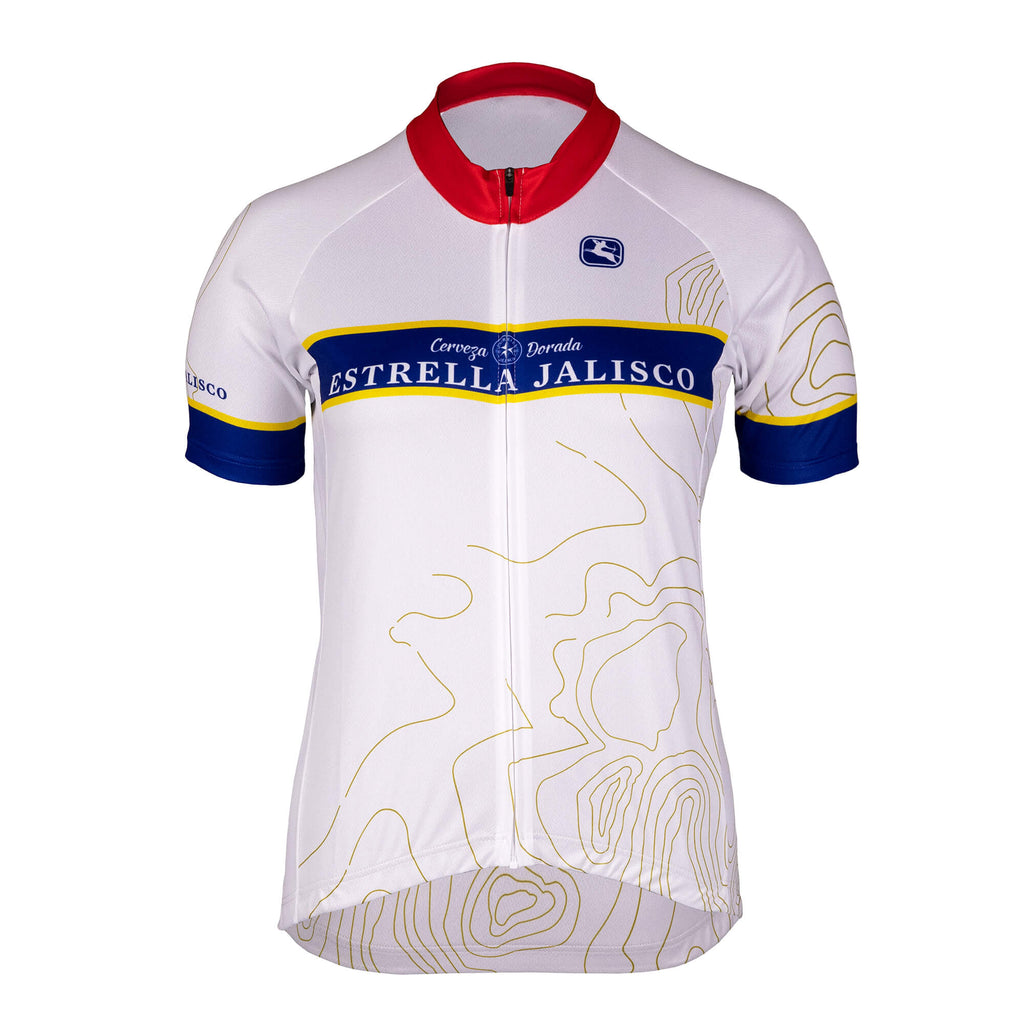 Women's Estrella Jalisco Vero Pro Jersey by Giordana Cycling, WHITE, Made in Italy