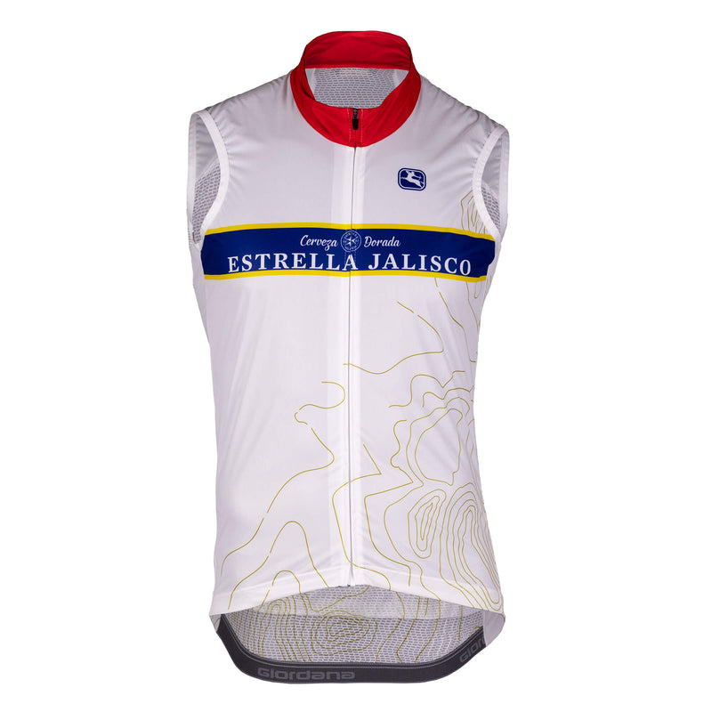 Estrella Jalisco Wind Vest by Giordana Cycling, WHITE, Made in Italy