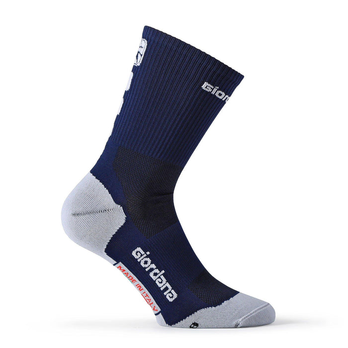 FR-C Tall Socks by Giordana Cycling, MIDNIGHT BLUE, Made in Italy