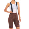 Women's FR-C Pro Bib Short by Giordana Cycling, CHOCOLATE BROWN, Made in Italy