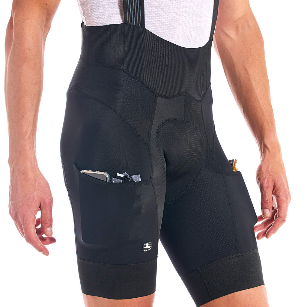 Men's FR-C Pro Cargo Bib Short by Giordana Cycling, BLACK, Made in Italy