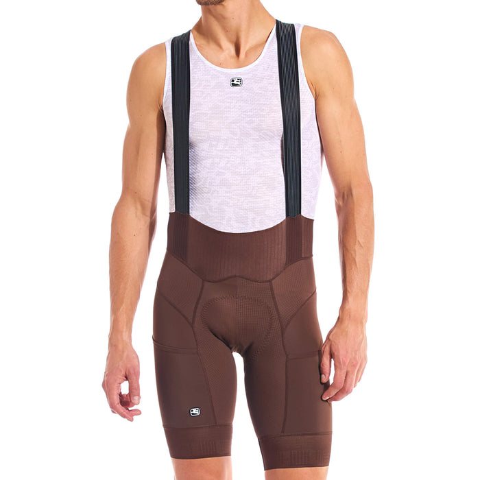 Men's FR-C Pro Cargo Bib Short by Giordana Cycling, CHOCOLATE, Made in Italy