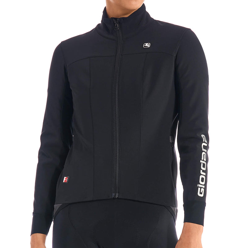 Women's FR-C Pro Lyte Winter Jacket by Giordana Cycling, BLACK, Made in Italy