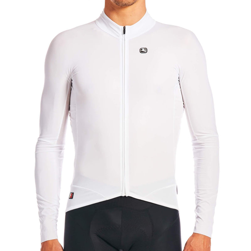 Men's FR-C Pro Lightweight Long Sleeve Jersey by Giordana Cycling, WHITE, Made in Italy