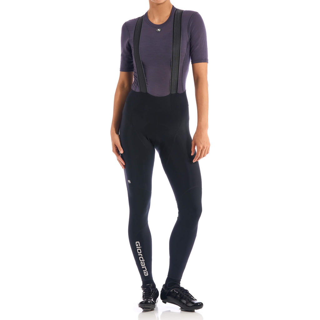 Women's FR-C Pro Thermal Bib Tight by Giordana Cycling, BLACK, Made in Italy