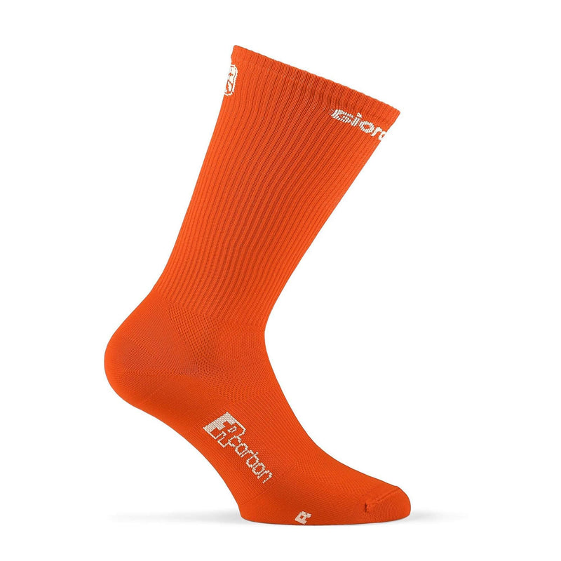 FR-C Tall Solid Socks by Giordana Cycling, ORANGE, Made in Italy